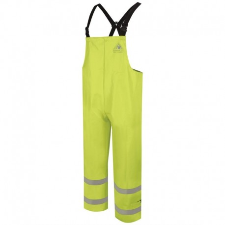 Bulwark BXN6 Men's Hi-Visibility Flame-Resitant Rain Bib Overall - 13 oz.