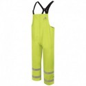 Bulwark BXN6 Men's Hi-Visibility Flame-Resitant Rain Bib Overall - 13 oz.