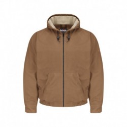 Bulwark JLH4T Men's Tall Brown Duck Hooded Jacket - EXCEL FR ComforTouch