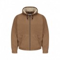Bulwark JLH4T Men's Tall Brown Duck Hooded Jacket - EXCEL FR ComforTouch