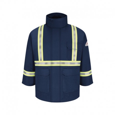 Bulwark JLPCL Men's Long Deluxe Parka With Reflective Trim - EXCEL FR ComforTouch