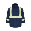 Bulwark JLPCL Men's Long Deluxe Parka With Reflective Trim - EXCEL FR ComforTouch