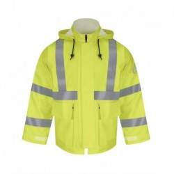 Bulwark JXN4 Men's Hi-Visibility Flame-Resistant Rain Jacket