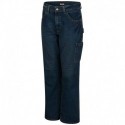 Bulwark PSJ6EXT Men's Extended Sizes Stretch Denim Dungaree Jeans