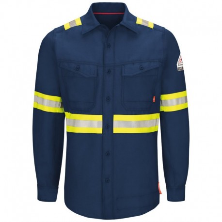 Bulwark QS40E Men's iQ Series Endurance Enhanced-Vis Work Shirt