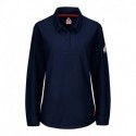 Bulwark QT15 Women's iQ Series Long Sleeve Polo with 4-Button Placket