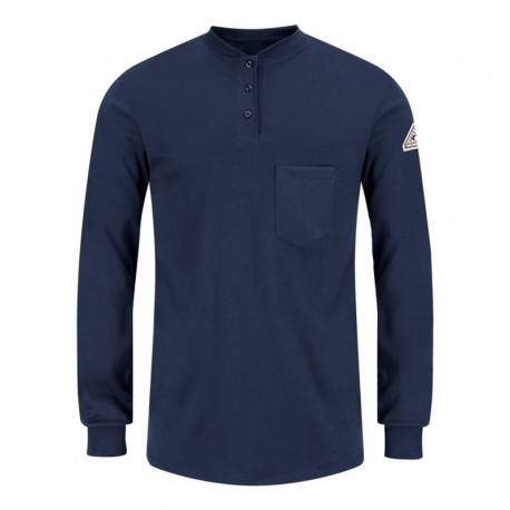 Bulwark SEL3 Women's Long Sleeve Tagless Henley Shirt