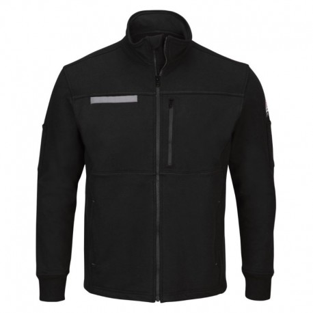 Bulwark SEZ2T Men's Tall Zip Front Fleece Jacket-Cotton /Spandex Blend