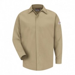 Bulwark SLS2 Men's Concealed-Gripper Pocketless Work Shirt