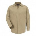 Bulwark SLS2 Men's Concealed-Gripper Pocketless Work Shirt