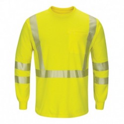 Bulwark SMK8 Men's Hi-Visibility Lightweight Long Sleeve T-Shirt