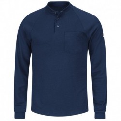 Bulwark SML2 Men's Long Sleeve Henley Shirt- CoolTouch2