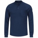 Bulwark SML2 Men's Long Sleeve Henley Shirt- CoolTouch2