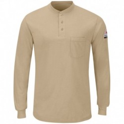 Bulwark SML8 Men's Long Sleeve Henley