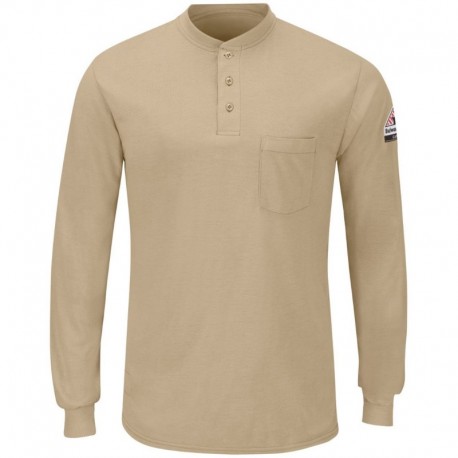 Bulwark SML8T Men's Tall Long Sleeve Henley