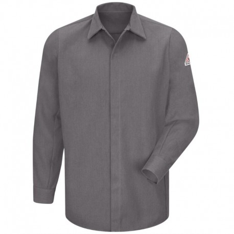 Bulwark SMS2 Men's Concealed-Gripper Pocketless Long Sleeve Shirt - CoolTouch 2