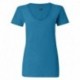 J. America 8169 Women's V-Neck Slub T-Shirt