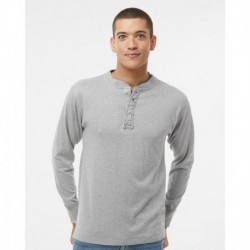 J. America 8244 Men's Vintage Brushed Jersey Henley