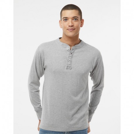 J. America 8244 Men's Vintage Brushed Jersey Henley