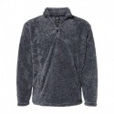 J. America 8464 Unisex Boundary Shag Frosty Sherpa Quarter-Zip Pullover