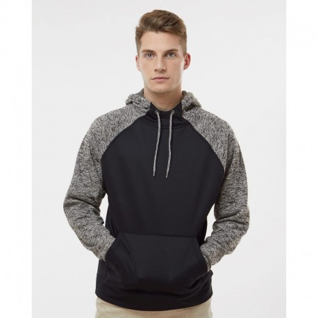 J. America 8612 Men's Colorblocked Cosmic Fleece Hooded Sweatshirt