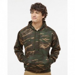 J. America 8615 Men's Camo Full-Zip Hooded Sweatshirt