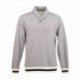 J. America 8704 Men's Peppered Fleece Shawl Collar Sweatshirt