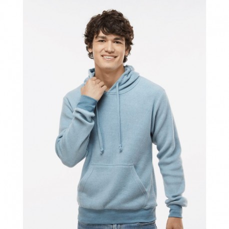 J. America 8709 Men's Flip Side Fleece Hooded Sweatshirt