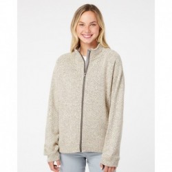 J. America 8716 Women's Traverse Full-Zip Sweater