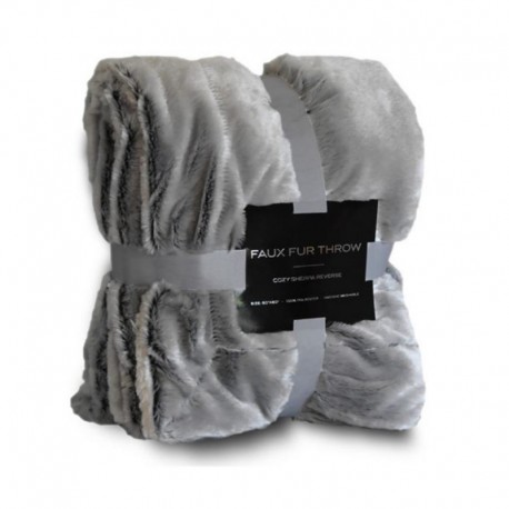 J. America 8730 Faux Fur Throw Blanket