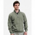 J. America 8732 Unisex Pigment-Dyed Fleece Quarter-Zip Pullover