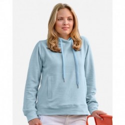 J. America 8742 Women's Electric Fleece Hooded Sweatshirt