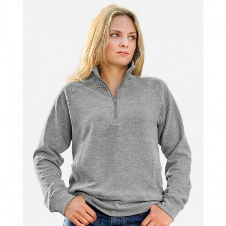 J. America 8743 Women's Electric Fleece Quarter-Zip Sweatshirt