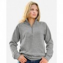 J. America 8743 Women's Electric Fleece Quarter-Zip Sweatshirt