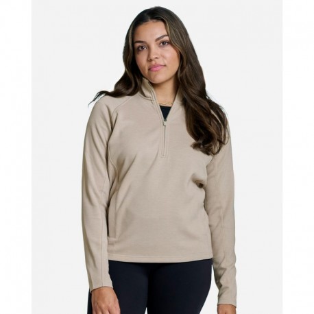 J. America 8754 Women's Apex Fleece Quarter-Zip Pullover