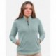 J. America 8762 Women's Element Fleece Quarter-Zip Sweatshirt