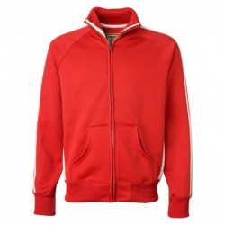 J. America 8858 Men's Vintage Polyester Fleece Track Jacket