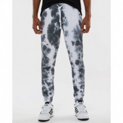 J. America 8884 Unisex Tie-Dyed Fleece Joggers