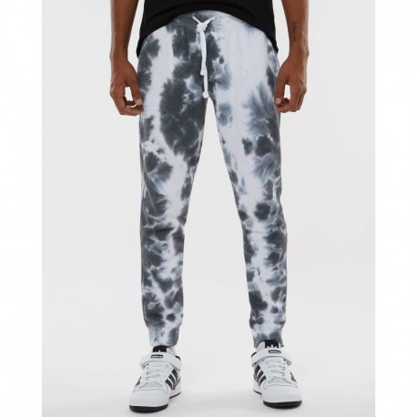 J. America 8884 Unisex Tie-Dyed Fleece Joggers