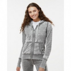 J. America 8913 Women's Zen Fleece Full-Zip Hooded Sweatshirt