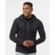 J. America 8916 Men's Vintage Zen Fleece Full-Zip Hooded Sweatshirt