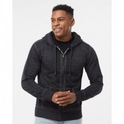 J. America 8916 Men's Vintage Zen Fleece Full-Zip Hooded Sweatshirt