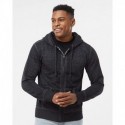 J. America 8916 Men's Vintage Zen Fleece Full-Zip Hooded Sweatshirt