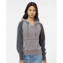 J. America 8926 Women's Zen Fleece Raglan Hooded Sweatshirt