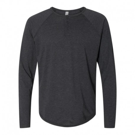 Next Level 6072 Men's Triblend Henley T-Shirt