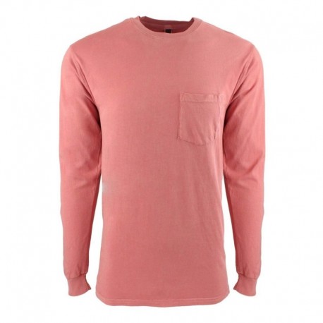 Next Level 7451 Unisex Inspired Dye Long Sleeve Pocket T-Shirt