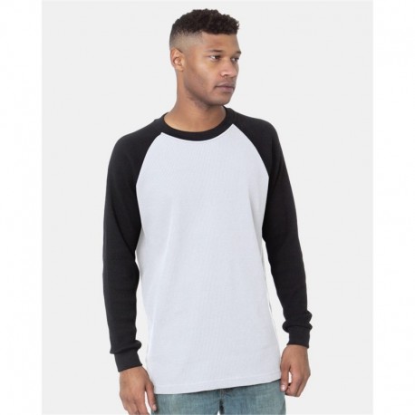 Next Level 8211 Men's USA-Made Heavyweight Waffle Knit Thermal Raglan T-Shirt