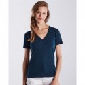 US Blanks US2228 Women's V-Neck Overdyed Tee