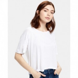 US Blanks US309 Women's Boxy Open Neck Tee