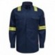 Bulwark QS26EVH Men's Nomex Comfort Enhanced-Vis Woven Long Sleeve Shirt